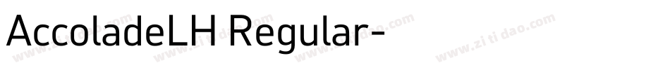 AccoladeLH Regular字体转换